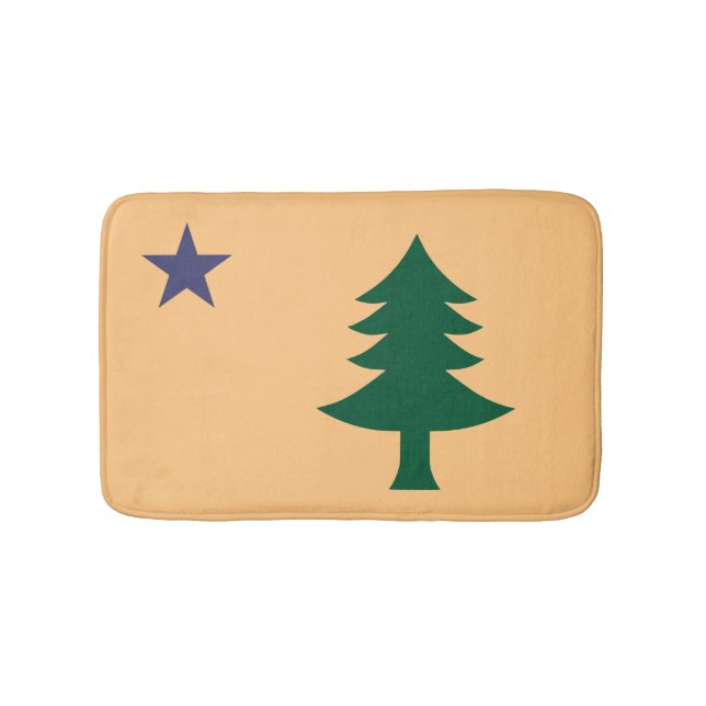 Alfombrilla De Baño Bandera histórica de Maine (1901-1909) (Anverso)