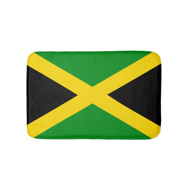 Alfombrilla De Baño Bandera jamaicana (Anverso)
