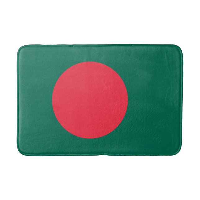 Alfombrilla De Baño Bandera patriótica bangladesí (Anverso)