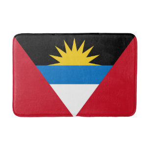 Alfombrilla De Baño Bandera Patriótica de Antigua y Barbuda