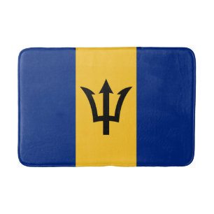 Alfombrilla De Baño Bandera patriótica de Barbados