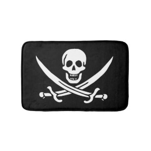 Alfombrilla De Baño Bandera pirata
