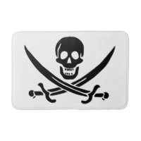 Bandera pirata calavera espadas cruzadas