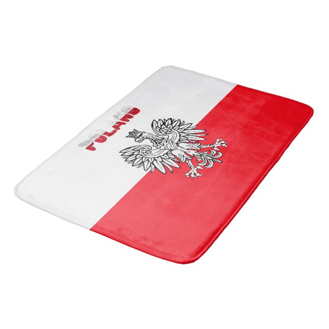 Alfombrilla De Baño Bandera polaca (Angular)