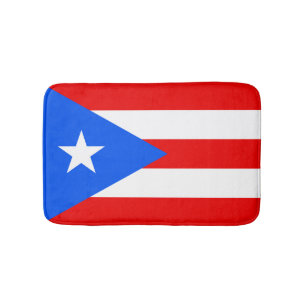 Alfombrilla De Baño Bandera puertorriqueña