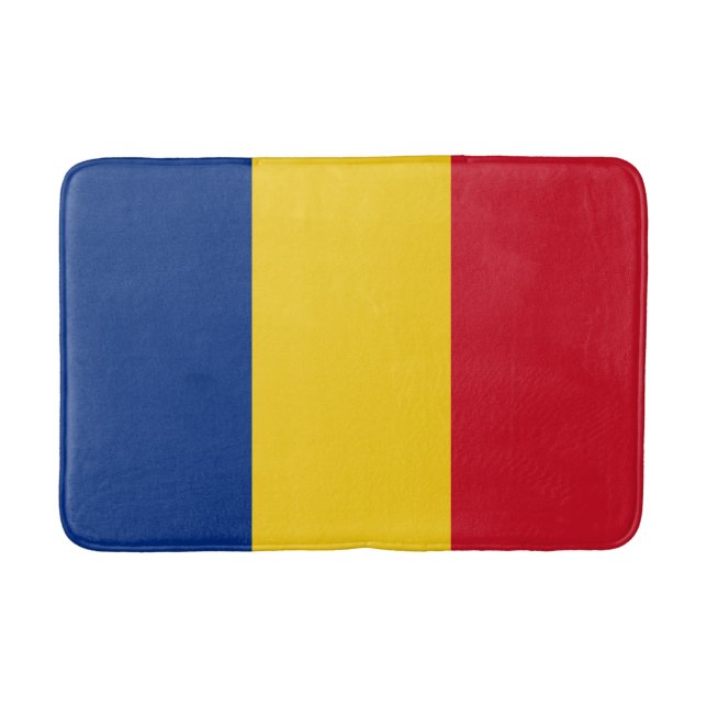 Alfombrilla De Baño Bandera rumana (Rumania) (Anverso)