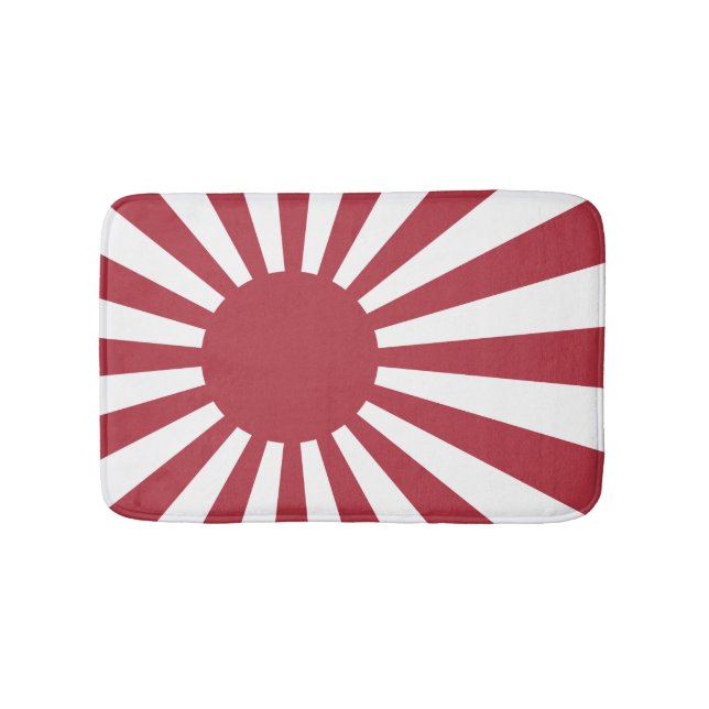 Alfombrilla De Baño Bandera solar imperial en ascenso de Japón, Edo a  (Anverso)