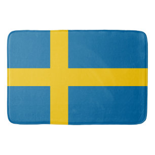 Alfombrilla De Baño Bandera sueca (Suecia) Bath Mat