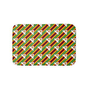 Alfombrilla De Baño BANDERA ZIMBABWE Patriótico moderno zimbabuense