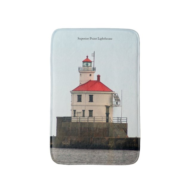 Alfombrilla De Baño Bañera de faro de punto superior (Frente vertical)