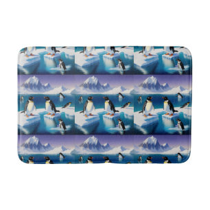 Alfombrilla De Baño Bañera de pingüino antártico