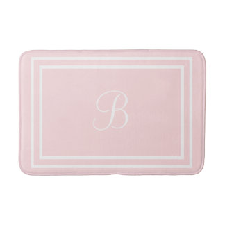 Alfombrilla De Baño Bañera rosa inicial o de nombre