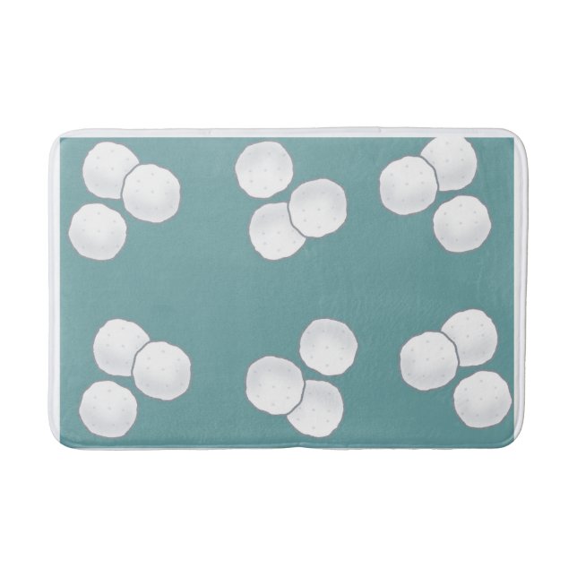 Alfombrilla De Baño Baño de bolas de algodón suave con diseño elegante (Anverso)