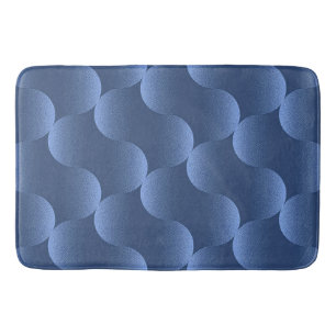 Alfombrilla De Baño Baño de estilo hogar vibrante abstracto azul