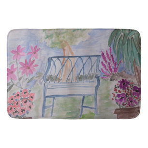 Alfombrilla De Baño Baño de jardín de verano