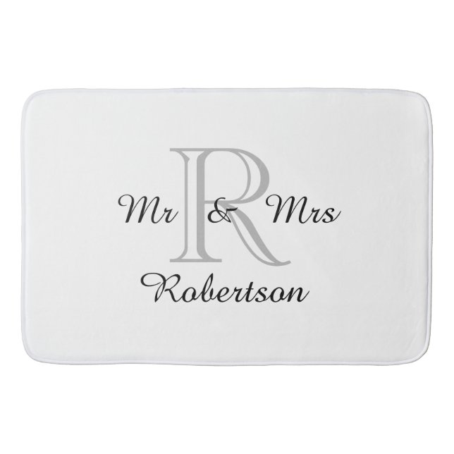Alfombrilla De Baño BAÑO ELEGANTE MAT_ " Sr. y señora" (Anverso)