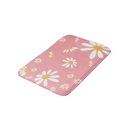 Alfombrilla De Baño Baño Hippie Rosa Daisy Bath Mat