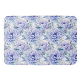 Alfombrilla De Baño Baño Purple Peony Floral