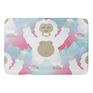 Alfombrilla De Baño baño rosa yeti mat batmat