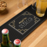Alfombrilla De Baño Bar o Bat Mitzvah Black Art Deco<br><div class="desc">Bar o Bat Mitzvah Molded PVC Bar Mat, Black Art Deco Personalize borrando texto editable y agregando el suyo propio. Elija su estilo de fuente, color y tamaño favoritos. Todos los elementos de diseño se pueden editar y transferir a otros productos de Zazzle. ¡Mazel Tov! Estilo: Moldeado PVC Bar Mat...</div>