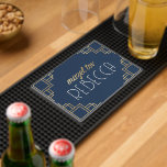 Alfombrilla De Baño Bar o Bat Mitzvah Navy Art Deco<br><div class="desc">Bar o Bat Mitzvah Molded PVC Bar Mat, Navy Art Deco Personalize borrando texto editable y agregando el suyo propio. Elija su estilo de fuente, color y tamaño favoritos. Todos los elementos de diseño se pueden editar y transferir a otros productos de Zazzle. ¡Mazel Tov! Estilo: Moldeado PVC Bar Mat...</div>