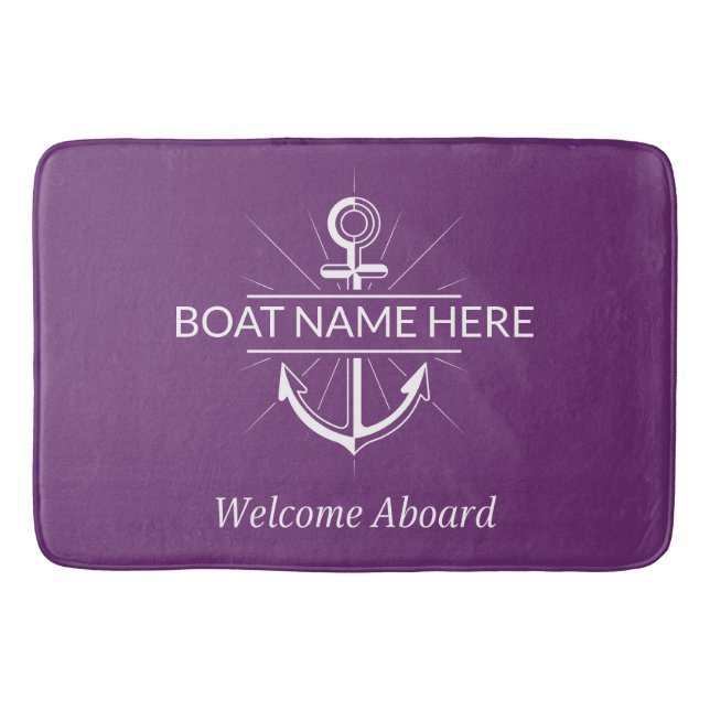 Alfombrilla De Baño Barco de bienvenida (Anverso)