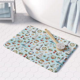 Alfombrilla De Baño Barco de Faros Náuticos Costeros navidades