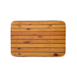 Alfombrilla De Baño Barco de madera marrón clásica