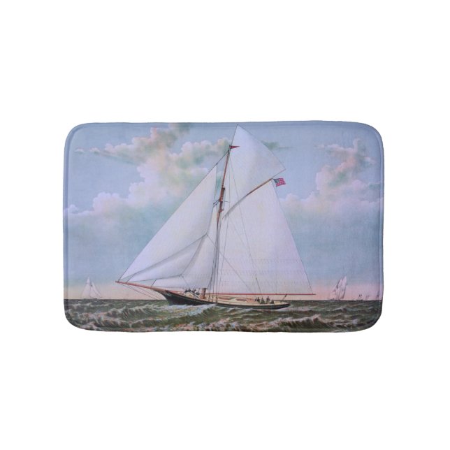 Alfombrilla De Baño Barco de vela antiguo (Anverso)