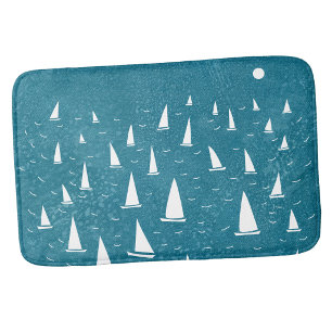 Alfombrilla De Baño Barco de Vela Náutico