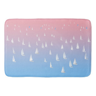 Alfombrilla De Baño Barcos de Vela en el Océano