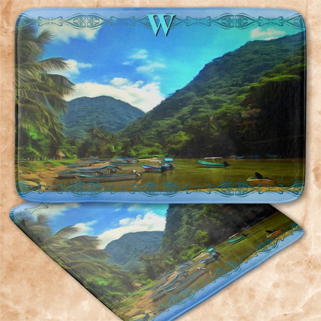 Alfombrilla De Baño Barcos pesqueros del río Mismaloya 0344 (Subido por el creador)