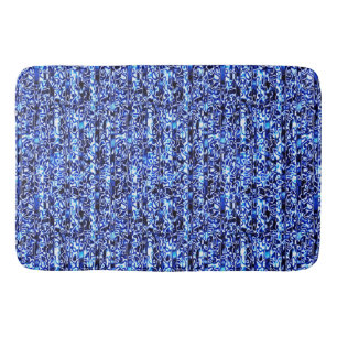 Alfombrilla De Baño Barniz azul y negro