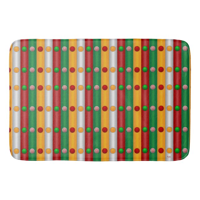Alfombrilla De Baño Barras de navidades (Anverso)