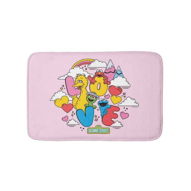 Alfombrilla De Baño Barrio Sésamo | Amor (Anverso)
