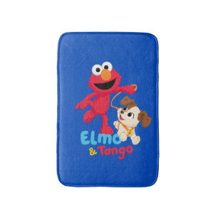 Alfombrilla De Baño Barrio Sésamo Ejecución de Elmo y Tango