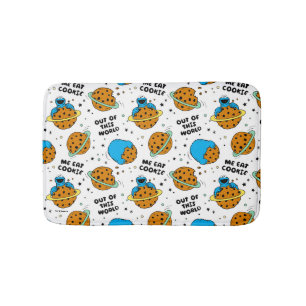 Alfombrilla De Baño Barrio Sésamo   Monstruo de la cookie fuera de est