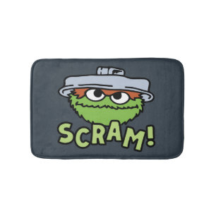 Alfombrilla De Baño Barrio Sésamo Oscar el Grouch Scram!