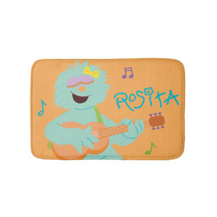 Alfombrilla De Baño Barrio Sésamo   Rosita Tocando Guitarra