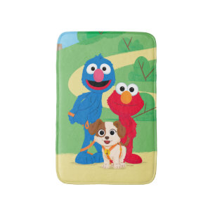 Alfombrilla De Baño Barrio Sésamo   Tango con Grover y Elmo