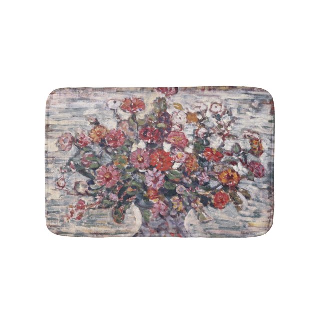 Alfombrilla De Baño Base de flores, Zinnias de Maurice Prendergast (Anverso)