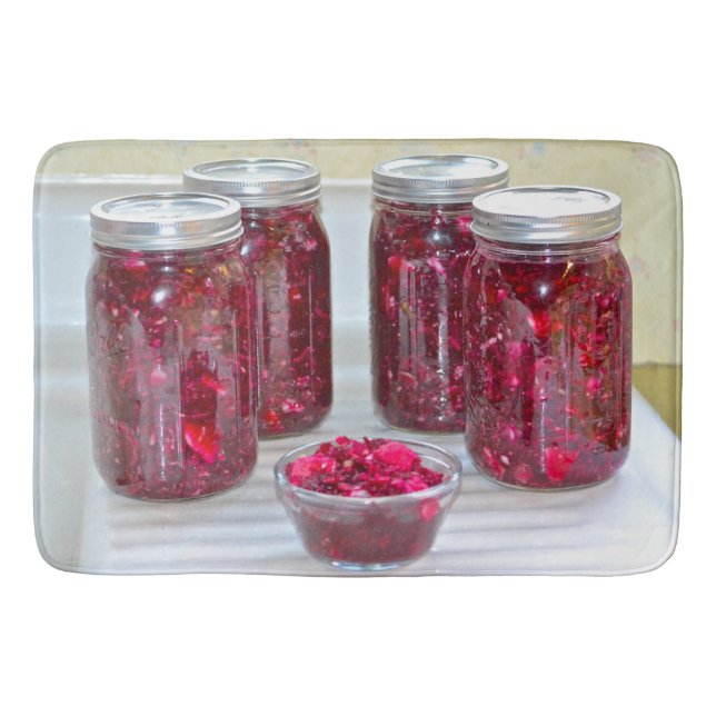 Alfombrilla De Baño Basura púrpura (Anverso)