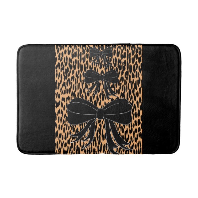 Alfombrilla De Baño bata de leopardo (Anverso)