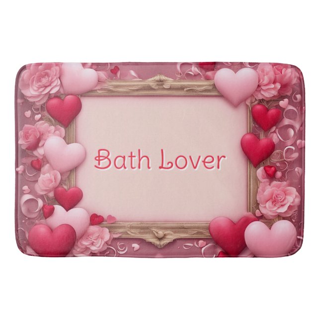 Alfombrilla De Baño Bath Lover Valentine's Bath Mat (Anverso)