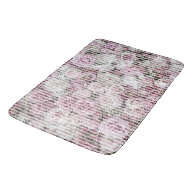 Alfombrilla De Baño Bath Mat - Collage de Rosas de Victoria (Angular)