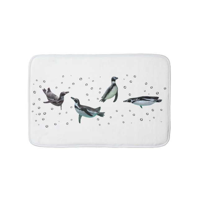 Alfombrilla De Baño Bath Mat de los pingüinos burbujeantes (Anverso)