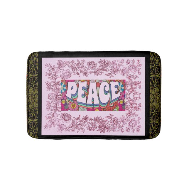 Alfombrilla De Baño Bath Mat de paz (Anverso)