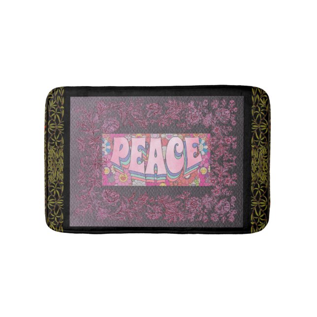 Alfombrilla De Baño Bath Mat de paz (Anverso)