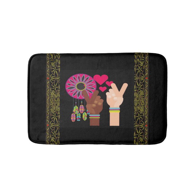 Alfombrilla De Baño Bath Mat de paz (Anverso)