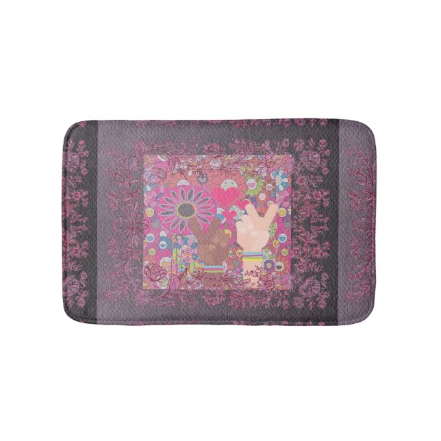 Alfombrilla De Baño Bath Mat de paz (Anverso)
